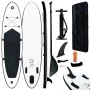 Schwarz-weißes aufblasbares Paddle-Board-Set von vidaXL, Paddleboards - Ref: Foro24-92728, Preis: 149,01 €, Rabatt: %