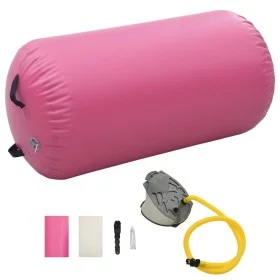Aufblasbare Gymnastikrolle mit rosa PVC-Pumpe 120x90 cm von vidaXL, Yoga und Pilates - Ref: Foro24-92718, Preis: 99,87 €, Rab...