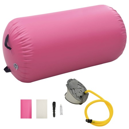 Rollo inflable de gimnasia con bomba PVC rosa 120x90 cm | Foro24.es | Tu tienda online para hogar, jardín y más Foro24.es