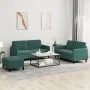 Juego de sofás 3 piezas terciopelo verde oscuro by , Sofas - Ref: Foro24-3201986, Price: 513,16 €, Discount: %