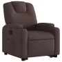 Sillón reclinable elevable tela marrón oscuro de , Sillones - Ref: Foro24-3204373, Precio: 284,08 €, Descuento: %