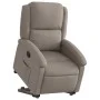 Verstellbarer Aufstehsessel aus grauem Taupe-Stoff. von , Sessel - Ref: Foro24-3204172, Preis: 279,73 €, Rabatt: %