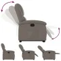 Verstellbarer Aufstehsessel aus grauem Taupe-Stoff. von , Sessel - Ref: Foro24-3204172, Preis: 279,73 €, Rabatt: %