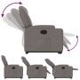 Elektrischer verstellbarer Aufstehsessel aus grauem Taupe-Stoff. von , Sessel - Ref: Foro24-3204400, Preis: 314,10 €, Rabatt: %