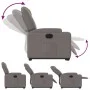 Sillón eléctrico reclinable elevable de tela gris taupe de , Sillones - Ref: Foro24-3204400, Precio: 331,12 €, Descuento: %