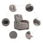 Sillón eléctrico reclinable elevable de tela gris taupe de , Sillones - Ref: Foro24-3204400, Precio: 331,12 €, Descuento: %