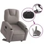 Sillón eléctrico reclinable elevable de tela gris taupe de , Sillones - Ref: Foro24-3204400, Precio: 331,12 €, Descuento: %