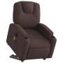 Sillón masaje eléctrico reclinable elevable tela marrón oscuro by , Armchairs - Ref: Foro24-3204409, Price: 326,40 €, Discoun...