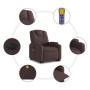 Sillón masaje eléctrico reclinable elevable tela marrón oscuro by , Armchairs - Ref: Foro24-3204409, Price: 326,40 €, Discoun...