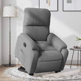 Sillón eléctrico reclinable elevable tela microfibra gris de , Sillones - Ref: Foro24-3204945, Precio: 317,38 €, Descuento: %