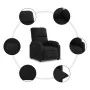 Elektrischer Relaxsessel aus schwarzem Mikrofasergewebe von , Sessel - Ref: Foro24-3204918, Preis: 251,23 €, Rabatt: %