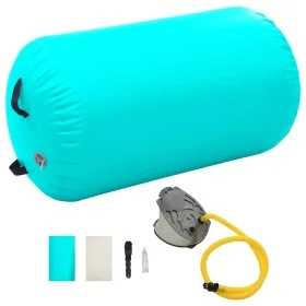Rollo hinchable de gimnasia con bomba PVC verde 100x60 cm de vidaXL, Yoga y pilates - Ref: Foro24-92713, Precio: 75,26 €, Des...