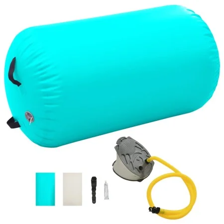 Aufblasbare Turnrolle mit grüner PVC-Pumpe 100x60 cm von vidaXL, Yoga und Pilates - Ref: Foro24-92713, Preis: 75,37 €, Rabatt: %