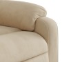 Sillón eléctrico reclinable elevable tela microfibra crema by , Armchairs - Ref: Foro24-3204947, Price: 325,70 €, Discount: %