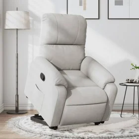 Sillón reclinable elevable tela de microfibra gris claro by , Armchairs - Ref: Foro24-3204930, Price: 302,45 €, Discount: %