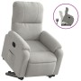Verstellbarer Aufstehsessel aus hellgrauem Mikrofasergewebe. von , Sessel - Ref: Foro24-3204930, Preis: 281,99 €, Rabatt: %