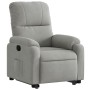 Verstellbarer Aufstehsessel aus hellgrauem Mikrofasergewebe. von , Sessel - Ref: Foro24-3204930, Preis: 281,99 €, Rabatt: %