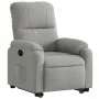 Verstellbarer Aufstehsessel aus hellgrauem Mikrofasergewebe. von , Sessel - Ref: Foro24-3204930, Preis: 302,45 €, Rabatt: %