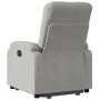 Verstellbarer Aufstehsessel aus hellgrauem Mikrofasergewebe. von , Sessel - Ref: Foro24-3204930, Preis: 302,45 €, Rabatt: %