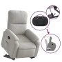 Verstellbarer Aufstehsessel aus hellgrauem Mikrofasergewebe. von , Sessel - Ref: Foro24-3204930, Preis: 302,45 €, Rabatt: %