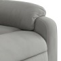 Verstellbarer Aufstehsessel aus hellgrauem Mikrofasergewebe. von , Sessel - Ref: Foro24-3204930, Preis: 281,99 €, Rabatt: %