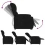 Verstellbarer Aufstehsessel aus schwarzem Mikrofasergewebe. von , Sessel - Ref: Foro24-3204932, Preis: 283,18 €, Rabatt: %