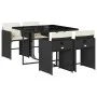 Set de muebles jardín 5 pzas con cojines ratán sintético negro de , Conjuntos de jardín - Ref: Foro24-3211074, Precio: 298,81...