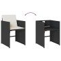 Set de comedor de jardín 7 pzas y cojines ratán sintético negro by , Garden sets - Ref: Foro24-3211095, Price: 458,88 €, Disc...