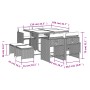 Set comedor de jardín 9 pzas con cojines ratán sintético beige by , Garden sets - Ref: Foro24-3211138, Price: 360,22 €, Disco...