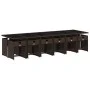 Set muebles de jardín 13 pzas y cojines ratán sintético marrón by , Garden sets - Ref: Foro24-3211125, Price: 934,94 €, Disco...