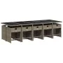 Set de comedor de jardín 11 pzas y cojines ratán sintético gris by , Garden sets - Ref: Foro24-3211112, Price: 824,93 €, Disc...