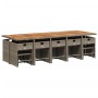 Set comedor de jardín con cojines 15 pzas ratán sintético gris by , Garden sets - Ref: Foro24-3211178, Price: 863,41 €, Disco...