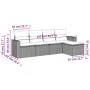 Set de sofás jardín y cojines 5 pzas ratán sintético gris claro by , Garden sets - Ref: Foro24-3218882, Price: 318,15 €, Disc...