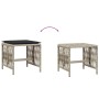 Taburetes jardín y cojines 4 uds ratán PE gris claro 41x41x36cm by , Outdoor ottomans - Ref: Foro24-365060, Price: 103,61 €, ...
