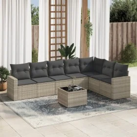 Set de sofás de jardín 8 pzas y cojines ratán sintético gris by , Garden sets - Ref: Foro24-3219052, Price: 538,34 €, Discoun...