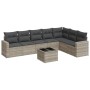 Set de sofás de jardín 8 pzas y cojines ratán sintético gris by , Garden sets - Ref: Foro24-3219052, Price: 537,74 €, Discoun...