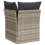 Sofá esquinero de jardín con cojines ratán sintético gris claro by , Outdoor sofas - Ref: Foro24-366191, Price: 94,11 €, Disc...