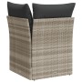 Sofá esquinero de jardín con cojines ratán sintético gris claro by , Outdoor sofas - Ref: Foro24-366191, Price: 89,15 €, Disc...