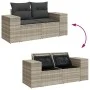 Sofá de jardín con cojines 2 plazas ratán sintético gris claro by , Outdoor sofas - Ref: Foro24-366198, Price: 188,54 €, Disc...