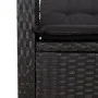 Set de comedor de jardín 9 pzas y cojines ratán sintético negro by , Garden sets - Ref: Foro24-3212276, Price: 1,00 €, Discou...