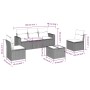 Set de sofás de jardín 6 pzas y cojines ratán sintético gris by , Garden sets - Ref: Foro24-3218792, Price: 352,33 €, Discoun...