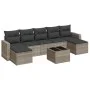 Set de sofás de jardín 8 pzas y cojines ratán sintético gris by , Garden sets - Ref: Foro24-3219342, Price: 475,08 €, Discoun...