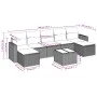 Set de sofás de jardín 8 pzas y cojines ratán sintético gris by , Garden sets - Ref: Foro24-3219342, Price: 475,08 €, Discoun...