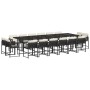 Gartenmöbel-Set, 17-teilig, mit schwarzen Polstern aus synthetischem Rattan von , Gartensets - Ref: Foro24-3211602, Preis: 94...