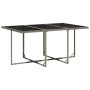 Set comedor jardín 7 pzas y cojines ratán sintético gris by , Garden sets - Ref: Foro24-3211628, Price: 399,35 €, Discount: %