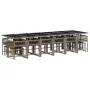 Set comedor de jardín 17 pzas y cojines ratán sintético gris by , Garden sets - Ref: Foro24-3211544, Price: 984,35 €, Discoun...