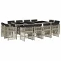 Set comedor jardín y cojines 13 pzas ratán sintético gris claro by , Garden sets - Ref: Foro24-3211043, Price: 833,06 €, Disc...