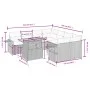 Set de sofás de jardín con cojines 9 pzas ratán sintético beige by , Garden sets - Ref: Foro24-3271682, Price: 599,57 €, Disc...