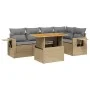 Juego de sofás jardín con cojines 6 pzas ratán sintético beige by , Garden sets - Ref: Foro24-3271745, Price: 426,38 €, Disco...