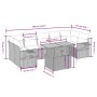 Gartensofagarnitur mit beigen Kissen, 8-teilig, aus PE-Rattan. von , Gartensets - Ref: Foro24-3271668, Preis: 563,05 €, Rabat...
